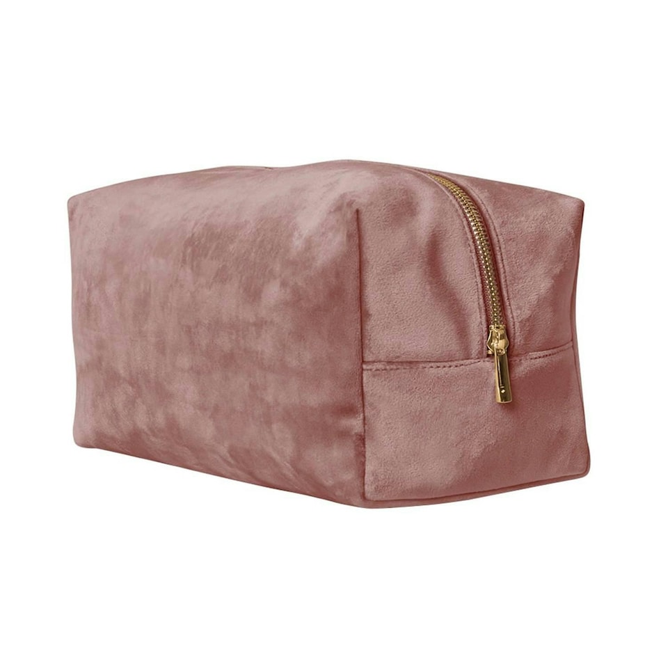 Bagbase Velvet Accessory Bag - Rose Quartz - 23cm x 11cm