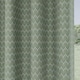 image 3 of Aspen Green Geometric Leaf Pattern Curtains 90 x 90 inch (229 x 229 cm) Room Darkening Eyelet Thermal Noise Reducing Curtains for Bedroom and Living Room