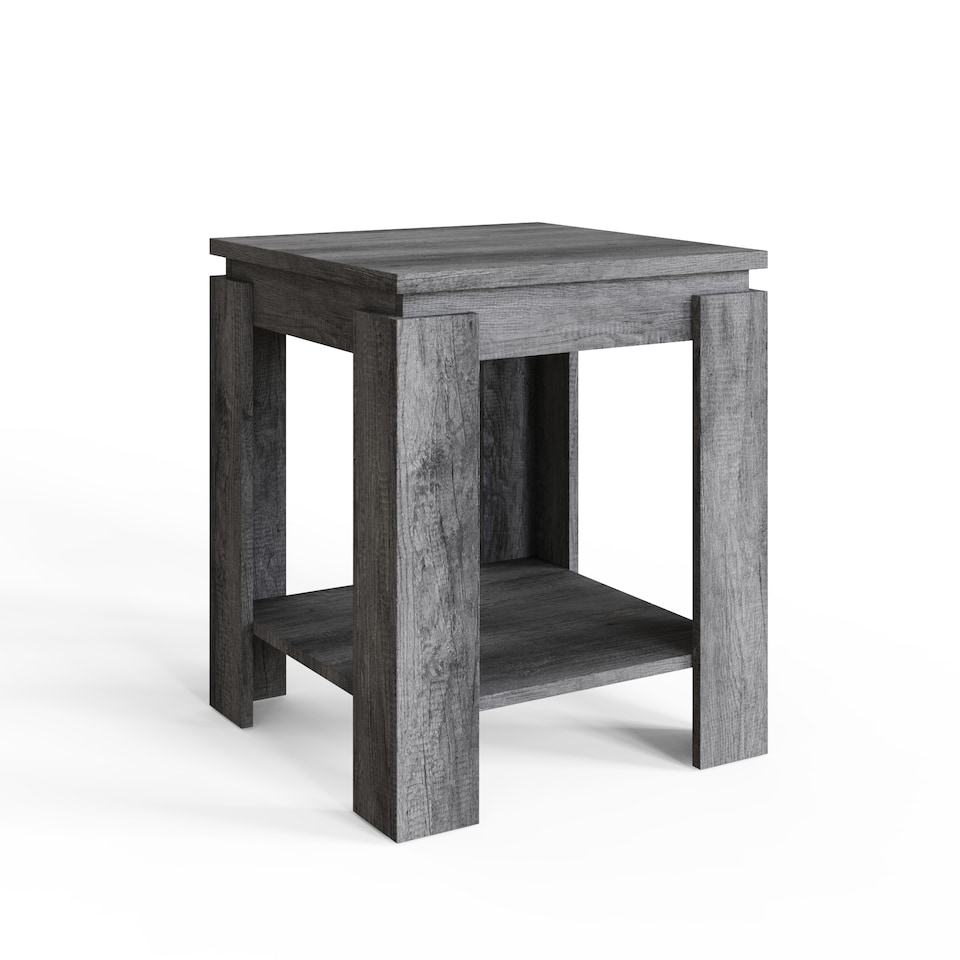 image 1 of Canyon Lamp Table | Grey | Charcoal Grey