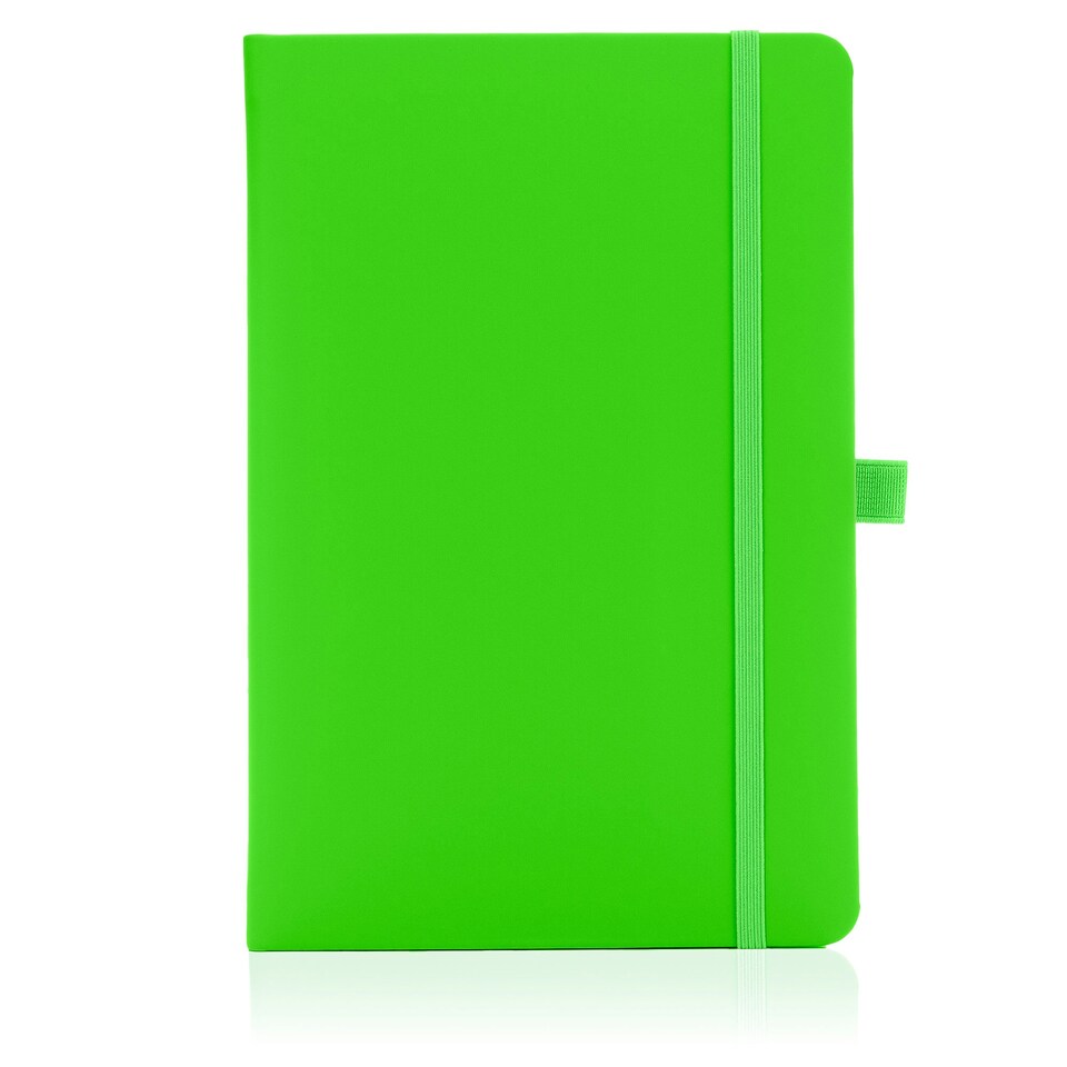 image 1 of Notes London A5 Wilson Lined Page Notebook Neon Green