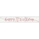 image 1 of Rose Gold Glitz Happy 70th Birthday Holographic Foil Banner 274cm