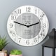 image 2 of Personalised Any Message Shabby Chic Large Wooden Clock