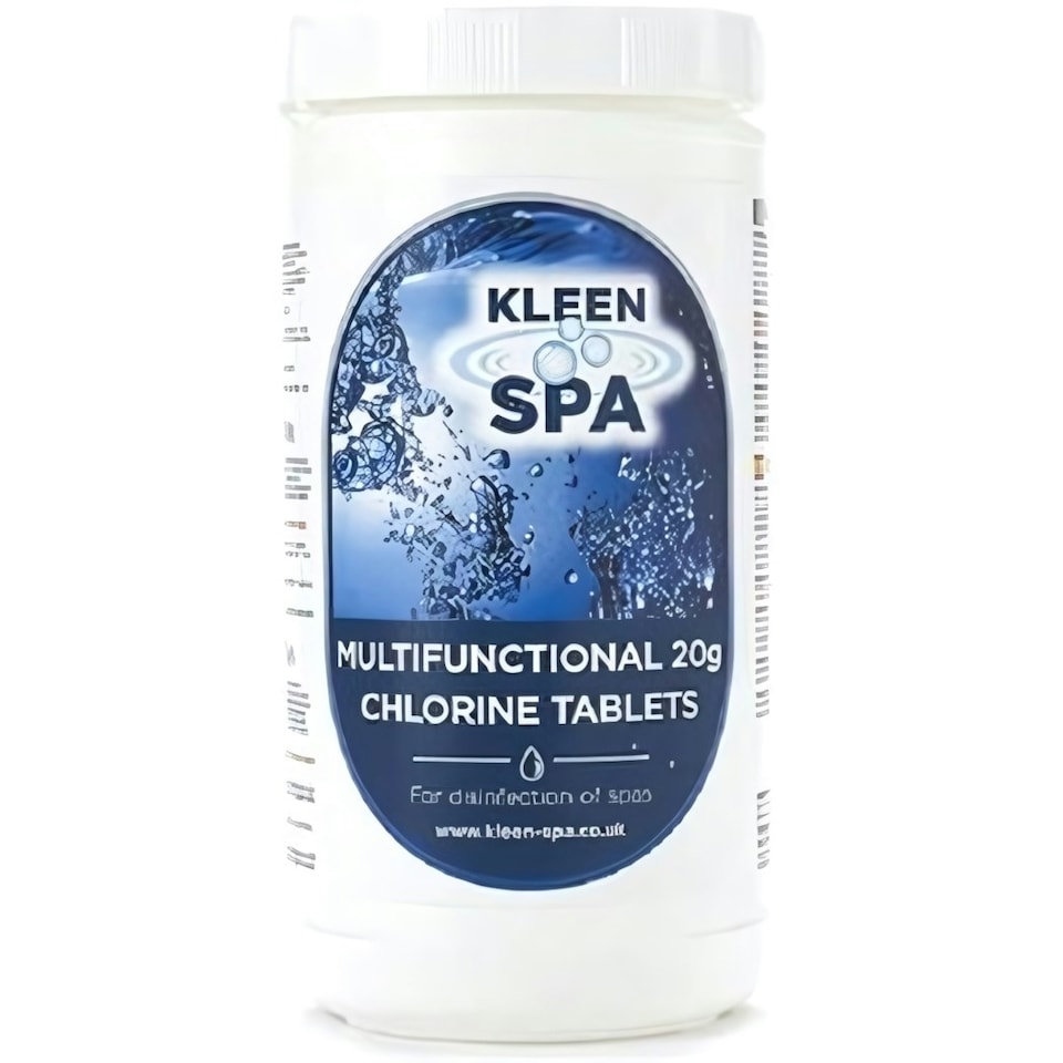 Kleen Spa Multifunctional 20g Chlorine Tablets for Hot Tub