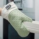 image 4 of Steam Stop™ Silicone Single Oven Glove, Gingham Green | Sage Green