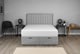 image 1 of Lift Up Ottoman Apollo Silver Plush 4ft Small Double Bed Set Headboard with Mattress