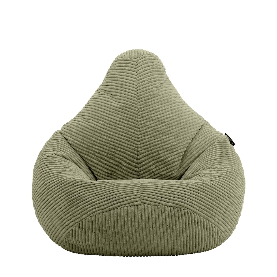 image 1 of Dalton Kids Beanbag Corduroy Sage Green Set of 2 | Green | Green | M | 2