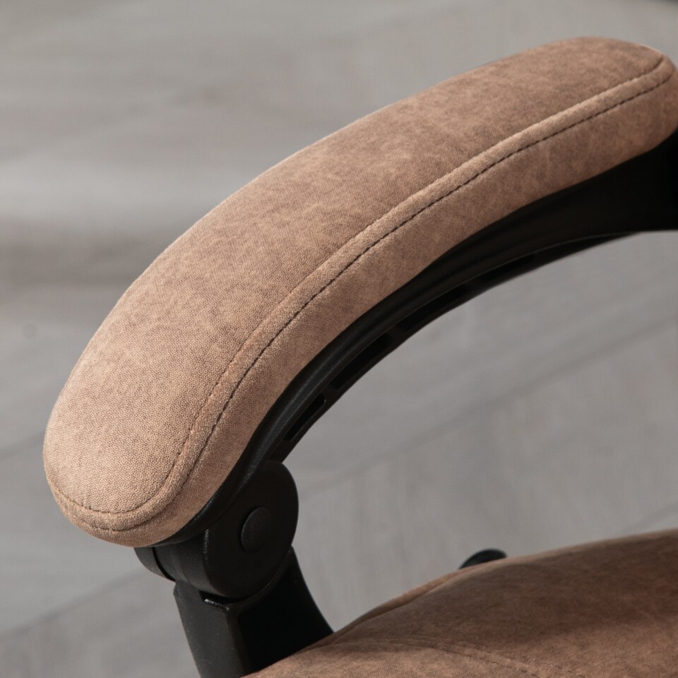image 1 of Vinsetto Massage Office Chair, Heated Reclining Desk Chair, Brown | Brown