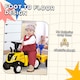 image 7 of HOMCOM Ride On Tractor Toddler Walker Foot To Floor Slider with Horn Storage Steering Wheel for 1-3 Years Old Yellow