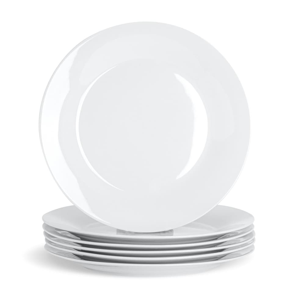 image 1 of Argon Tableware Classic White Dinner Plates - 27cm - Pack of 12 White