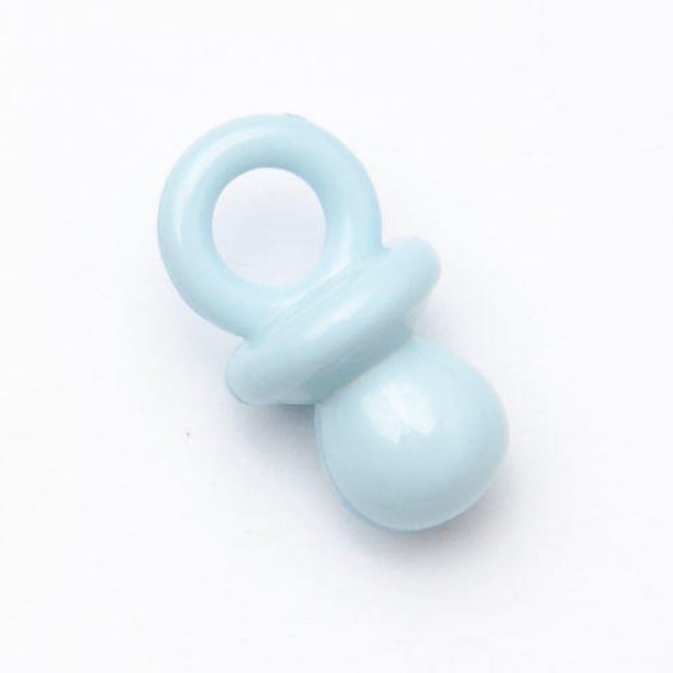 Minerva Light Blue Baby Dummy Buttons for Dressmaking - 20mm - per value pack of 100