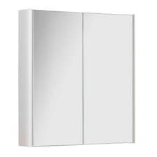 500mm 2 Door Bathroom Mirror Cabinet- White Gloss- (Choice) | White | White | 1