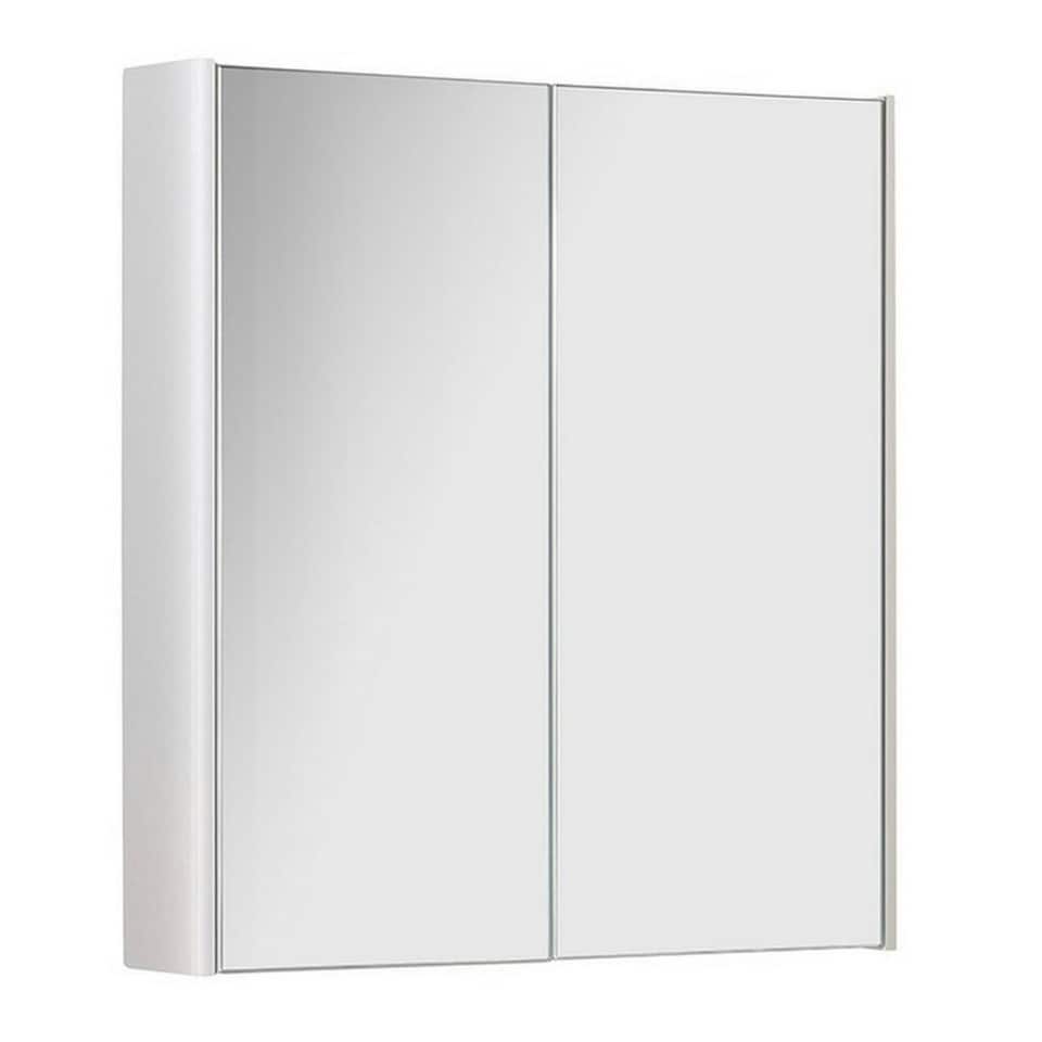 image 1 of 500mm 2 Door Bathroom Mirror Cabinet- White Gloss- (Choice) | White | White | 1