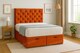 image 1 of Ottoman Foot Lift Orange Naples 6ft Superking  Divan Bed With Mattress & Headboard