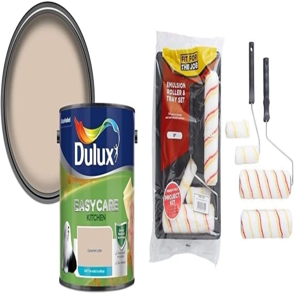 image 1 of Dulux Easycare Kitchen Matt 2.5L Caramel Latte