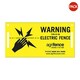 image 1 of Agrifence Warning Signs (H4873) (Pack Of 5) - Yellow/Black - One Size