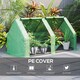image 4 of Outsunny Mini Small Greenhouse with Steel Frame & PE Cover & Window