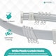 image 9 of Plastic Curtain Hook, Strong & Durable White Curtain Hooks - 50pcs