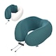 image 1 of CabinZero Classic Travel Pillow, Memory Foam Neck Pillow for Airplane & Travel | Blue | ARUBA BLUE