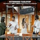 image 3 of Outsunny Extendable Outdoor Dining Table Aluminium Rectangle Patio