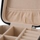 image 4 of Living and Home Portable Jewelry Organizer Box with Multiple Compartments-Black | Black