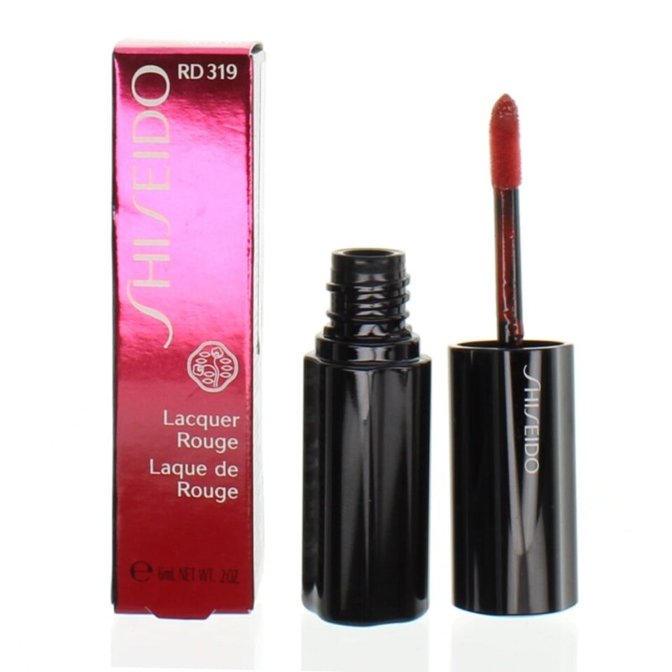 image 1 of Shiseido Laquer Rouge Red Lipstick RD319 Pink