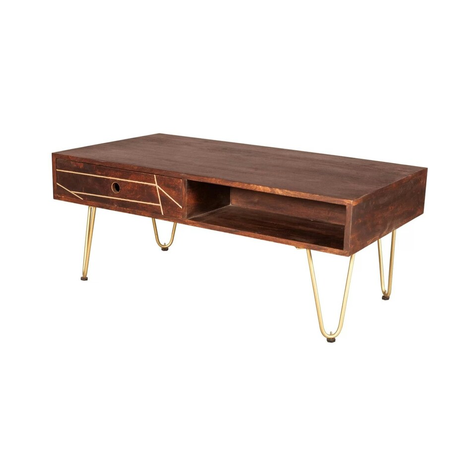 image 1 of Rectangular Coffee Table Bishop Dark Mango Brown