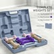 image 3 of SPORTNOW 12kg Hex Dumbbells Set with Carry Case, 2 x 1kg, 2 x 2kg, 2 x 3kg