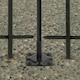 image 1 of Primrose 6cm Surface Mount Bracket Galvanised Steel Panacea Fence System Black