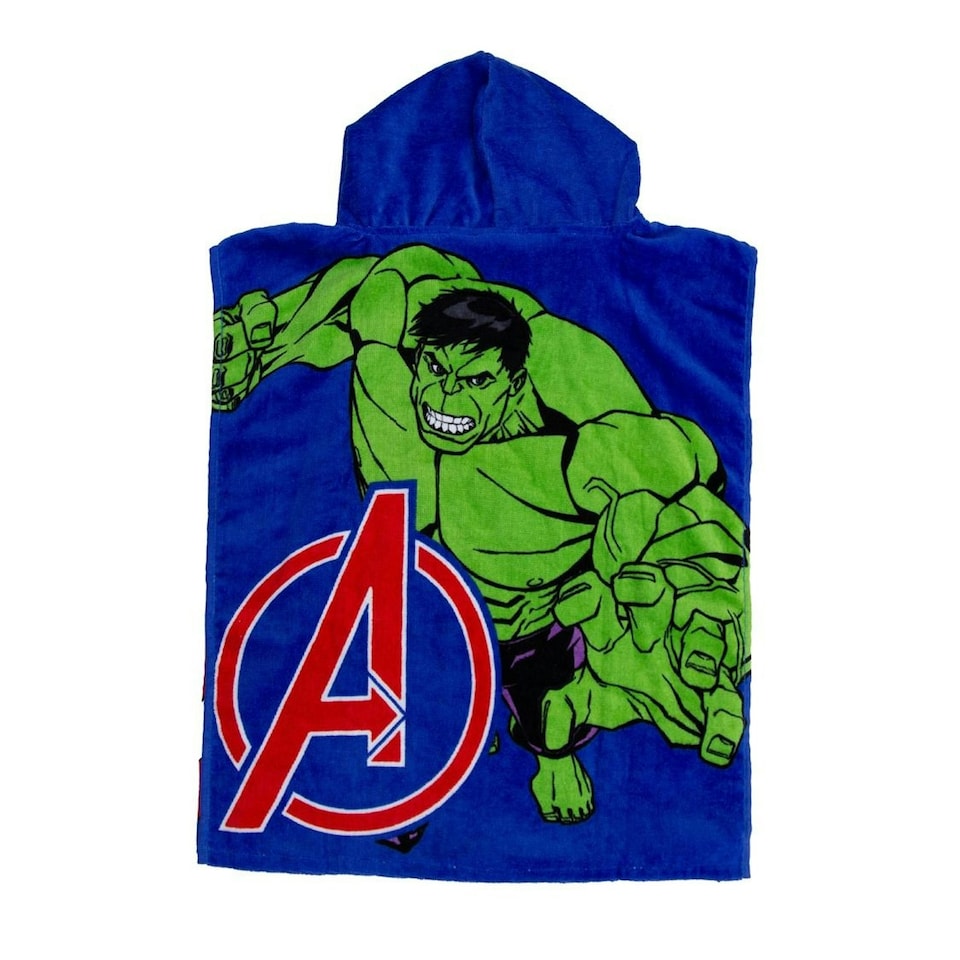 image 1 of Marvel Avengers Childrens/Kids Lets Go Hooded Towel - Multicoloured - One Size Multi | One size