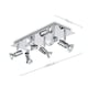 image 2 of ValueLights Modern Rectangular Cement Stone Effect 6 Way Adjustable GU10 Ceiling Spotlight
