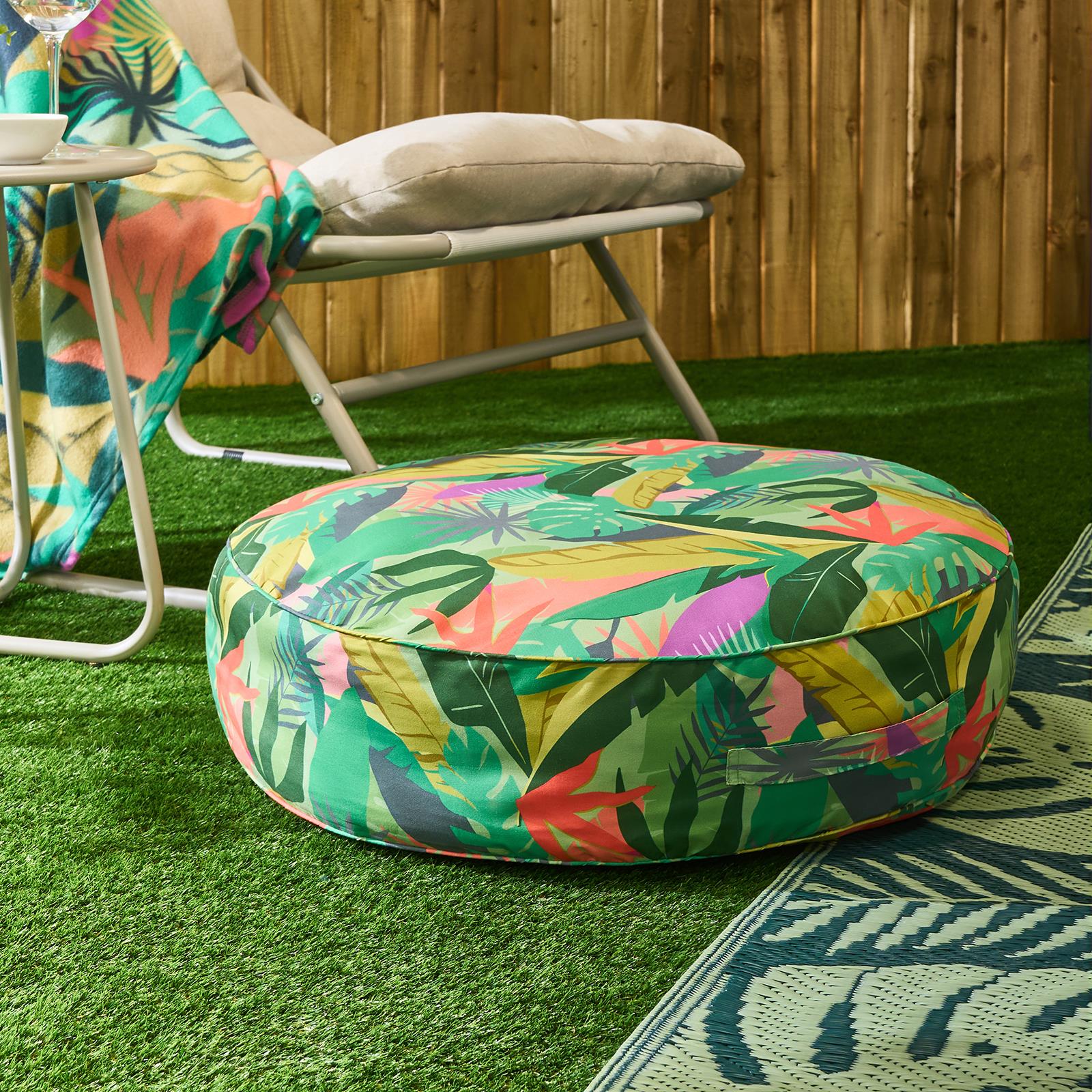 Pillow Perfect Hanalai Lagoon 72.5-in x 21-in Blue Patio Chaise Lounge