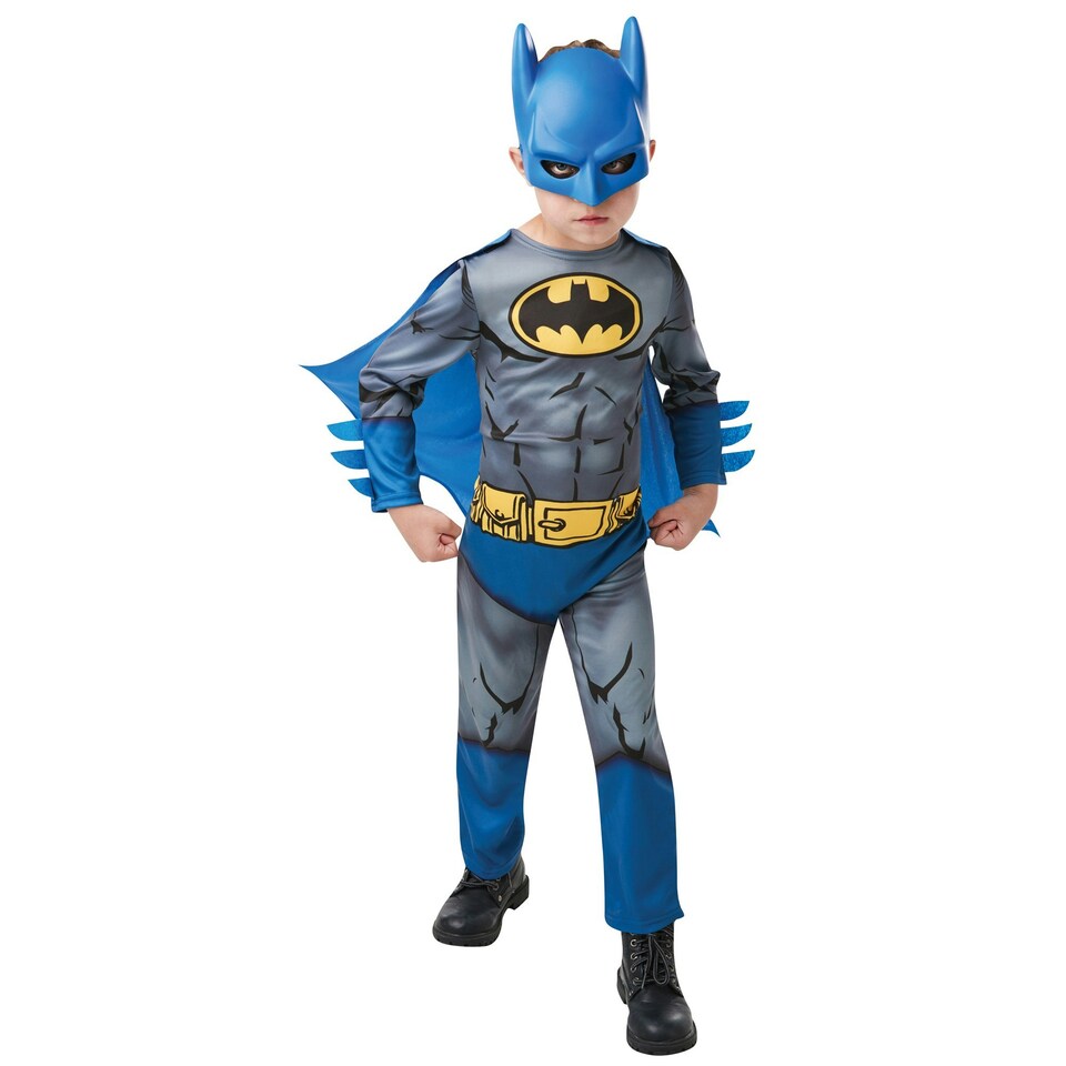 image 1 of Batman Boys Core Costume - Blue/Grey - 7-8 Years 7