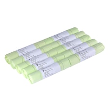 The Caddy Company 7 Litre Tie Handle Compostable Food Waste Bin Bags - 10 Rolls