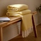 image 1 of Wylder Isla Woven Tasselled Throw | Yellow | Butter Yellow | 1