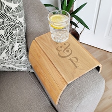 Personalised Initials Wooden Sofa Tray