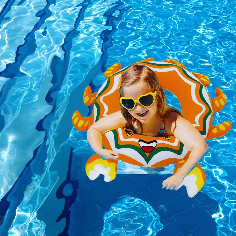 image 1 of Animal-Designed Swimming Ring for Kids | Orange | 1