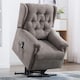 image 9 of Barnsley Fabric Electric Dual Motor Rise Recliner Mobility Armchair (Brown)
