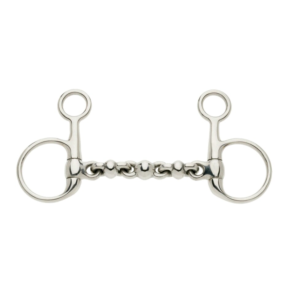 Lorina Waterford Hanging Cheek Snaffle - Silver - 6in