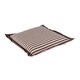 image 2 of Homescapes Chocolate and Beige Striped Seat Pad Brown