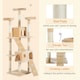 image 4 of PawHut 173cm Cat Tower Scratching Post Activity Centre for Indoor Cream