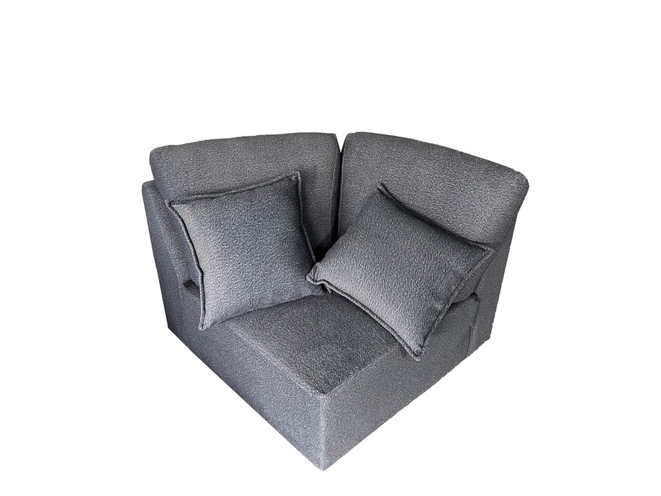 image 1 of The Veneto 5 Seater Lounger Sofa in Dark Grey or Cream | Cream | One Size