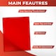 image 3 of Pack of 200 A4 Assorted Colour L Shaped Open Top and Side Report File Folders