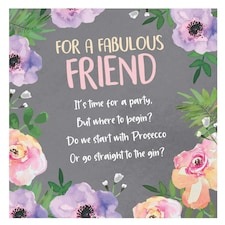 Blooming Fabulous, Birthday Card for Friend, Birthday Card for Her, Birthday Card Female Floral