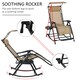 image 8 of Outsunny Folding Recliner Chair Outdoor Lounge Rocker Zero-Gravity Seat