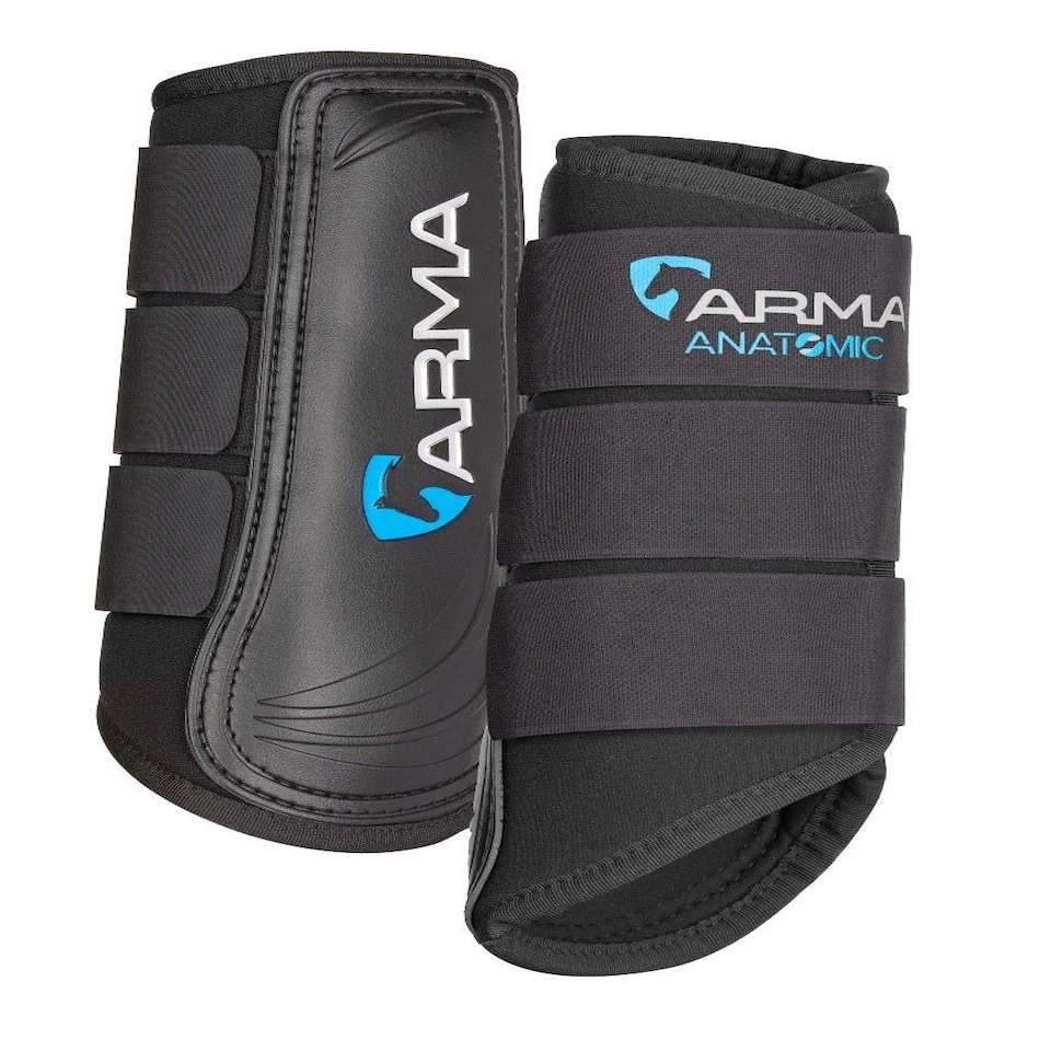 image 1 of Shires ARMA Neoprene Brushing Boots Blue | Size: Full
Colour: Navy