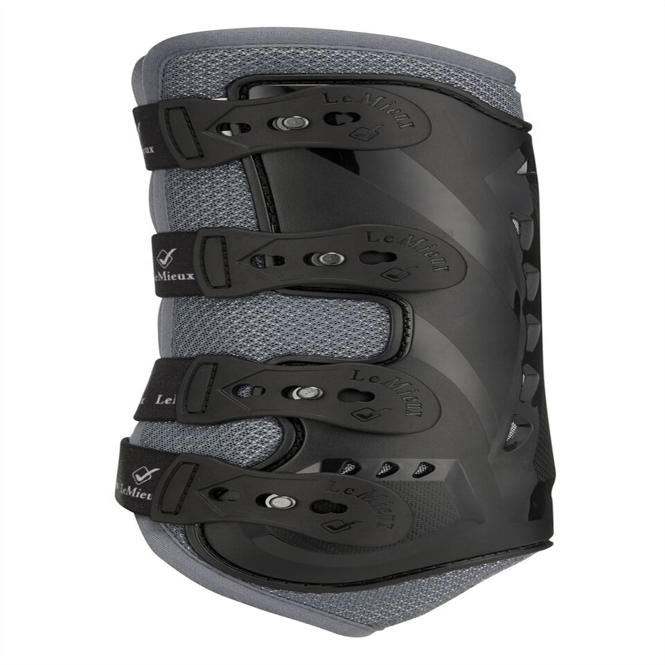 image 1 of LeMieux Ultra Mesh Snug Boots Front Grey | Large