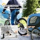 image 9 of PawHut Dog Bike Trailer Pet Cart Bike Carrier Travel with Hitch Coupler Blue
