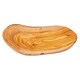 image 1 of Verano Spanish Ceramics Olive Wood Curved Floating Fruit Basket - 30cm Brown