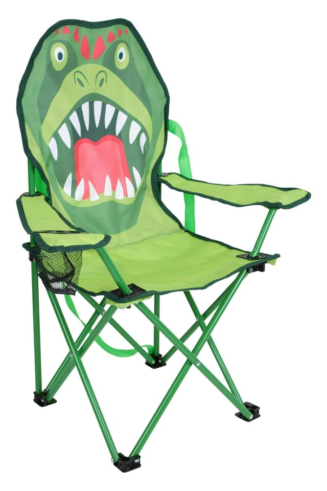 image 1 of Mountain Warehouse Kids Mini Character Chair with Cup Holder Outdoor Furniture | Green