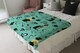 image 3 of Hand Painting Abstract Ancient Egypt Horus Eye Signs Blanket | Multi